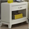 Liberty Furniture Avalon II Night Stand with Drawer and Shelf | Godby