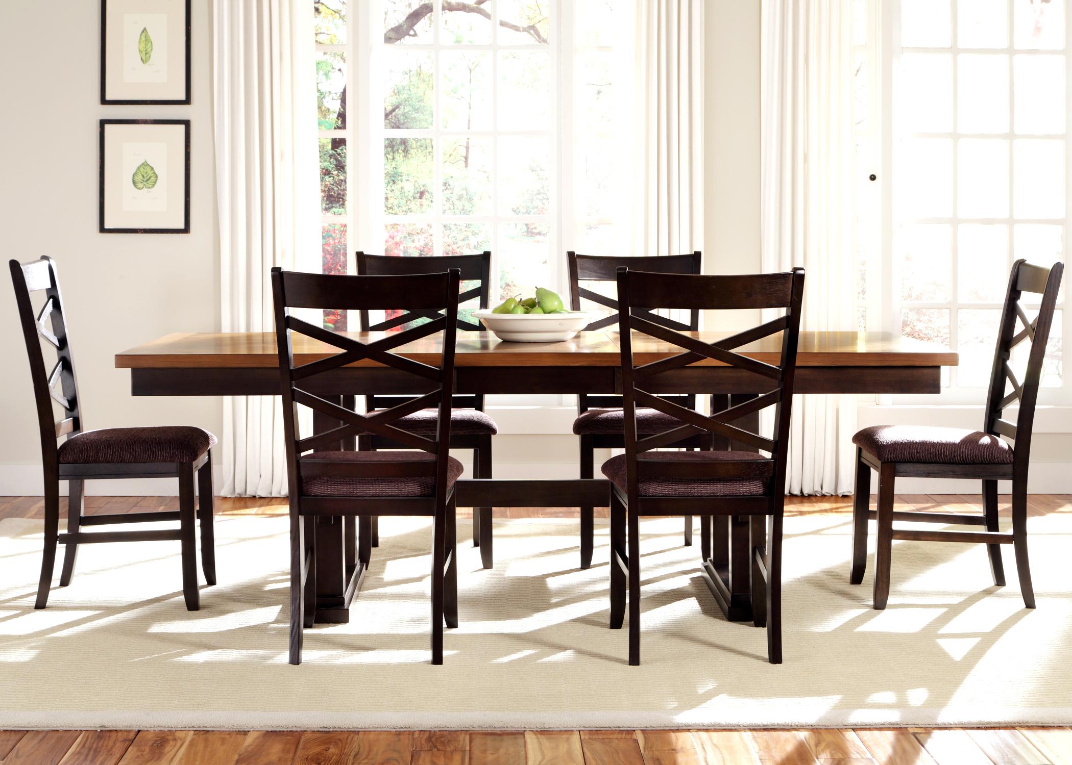 Liberty Furniture Bistro II 7 Piece Trestle Table Set | Royal ... Liberty Furniture Bistro II 7 Piece Trestle Table Set | Royal ...
