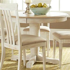 Liberty Furniture Bluff Cove Oval Pedestal Table