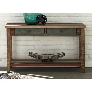 Liberty Furniture Boho Loft Two Drawer Sofa Table