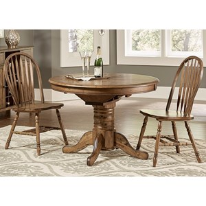 Vendor 5349 Carolina Crossing Pedestal Table and Chair Set