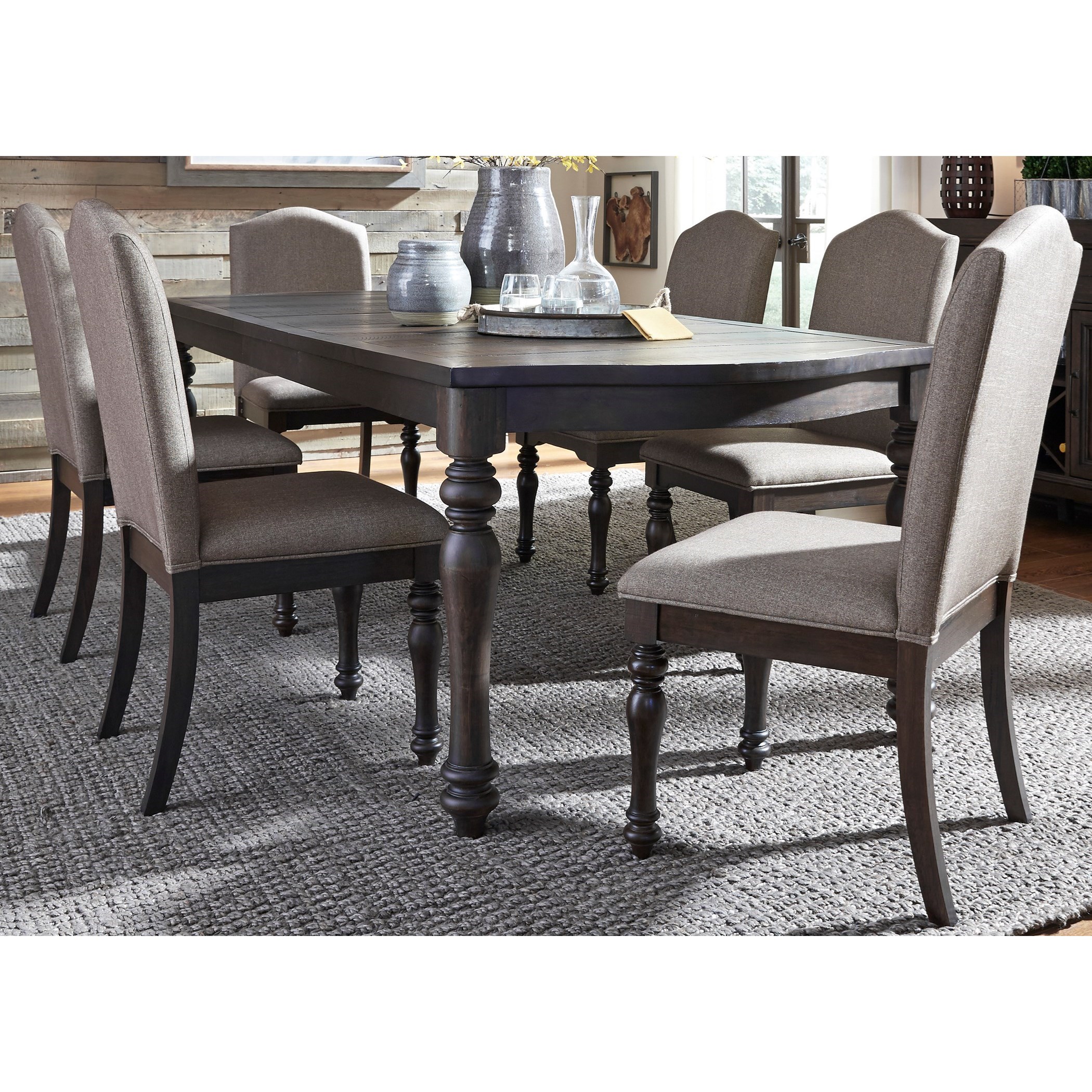 Liberty Furniture Catawba Hills Dining 7 Piece Table With Leaf 7 Piece Table Chair Set