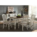 Liberty Furniture Cumberland Creek Dining 7 Piece Rectangular Table Set  - Item Number: 334-CD-7RLS