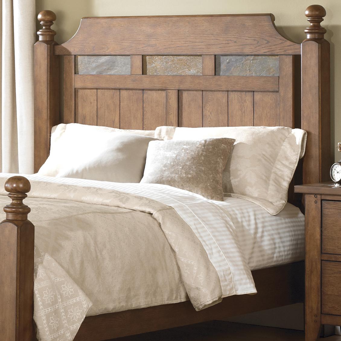 Vendor 5349 Hearthstone 382BR01 Queen Poster Headboard with Decorative