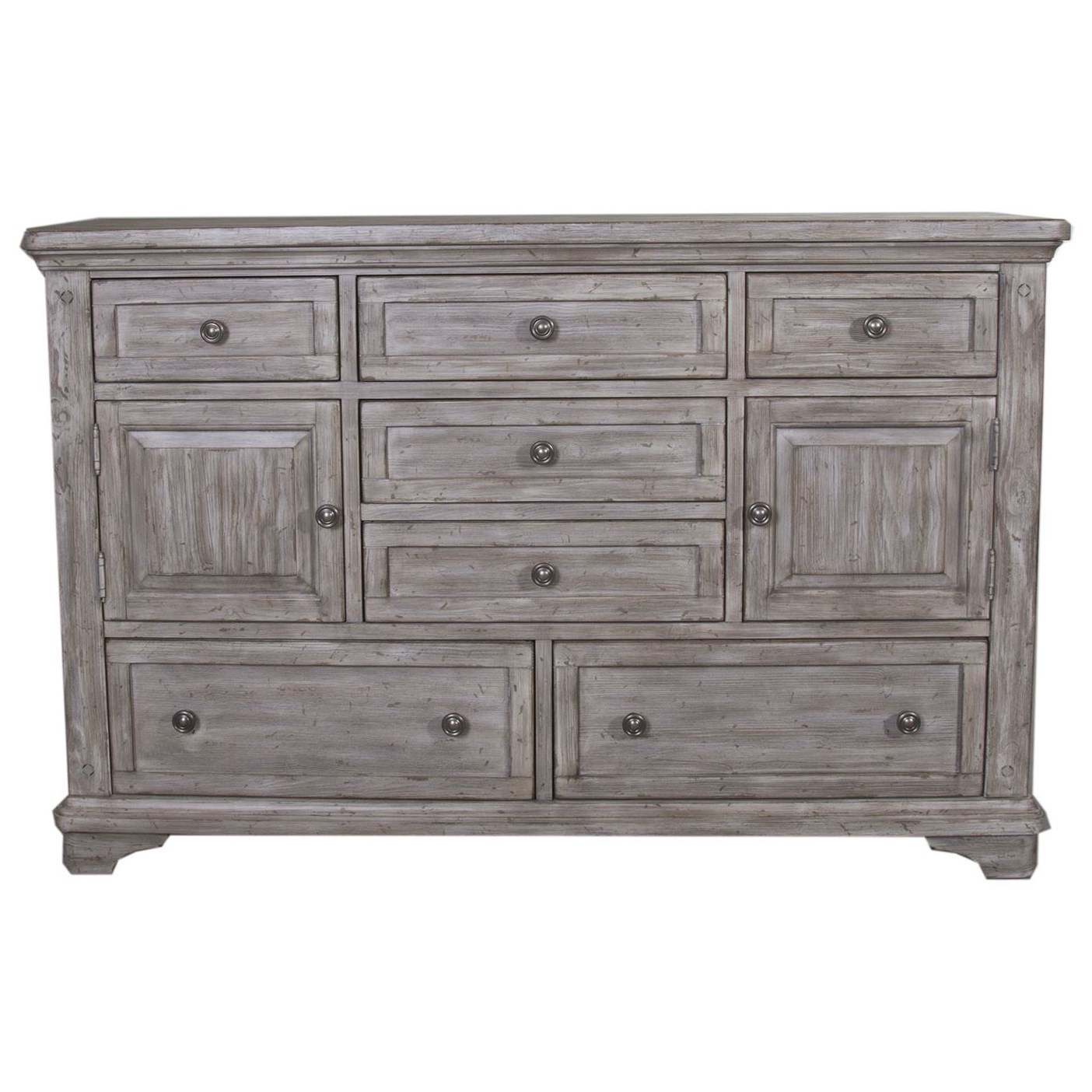 Liberty Furniture Highlands 727 Br31 7 Drawer Dresser With 2 Doors