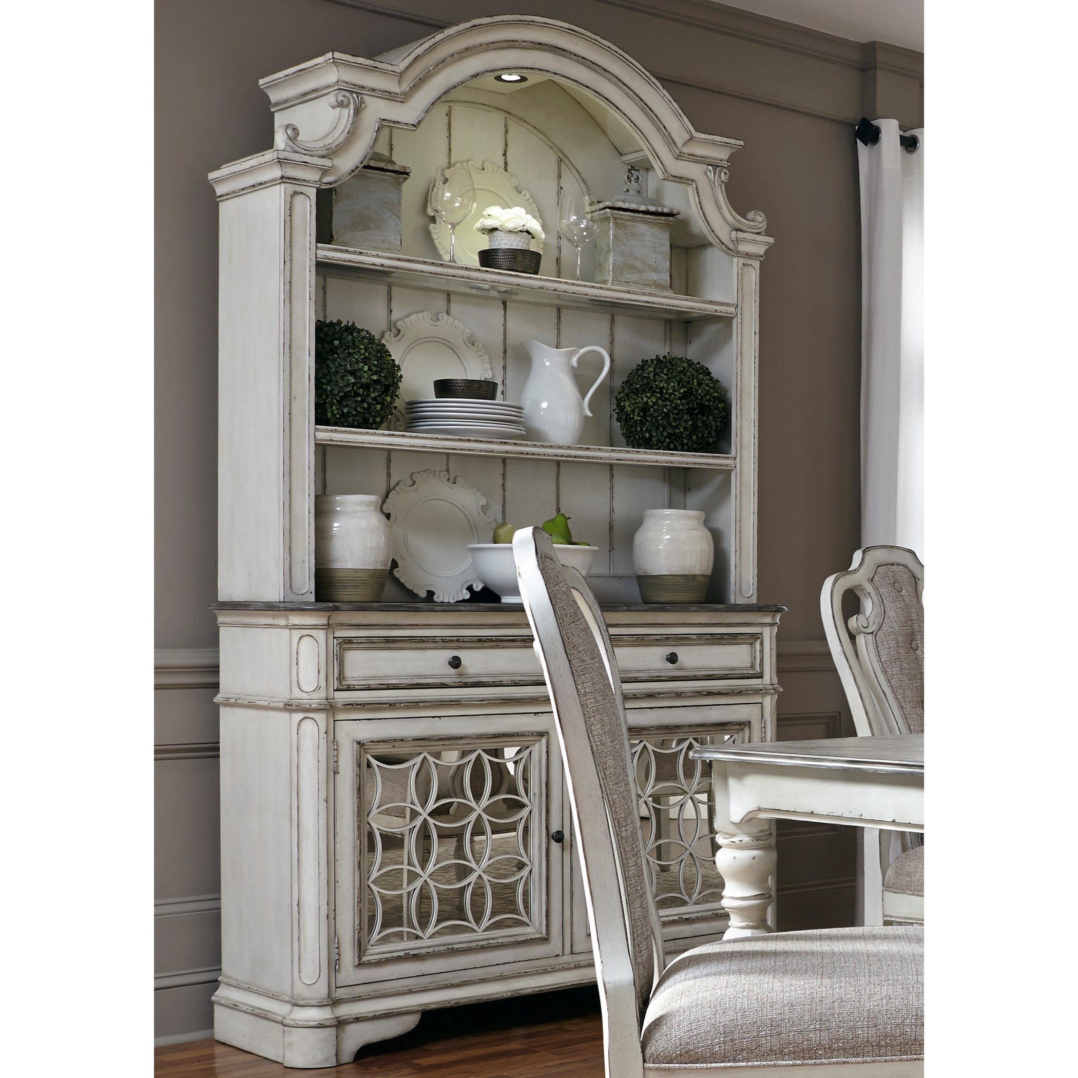 Liberty Furniture Magnolia Manor Dining 244 Dr Hb Buffet And Dining Buffet And Hutch