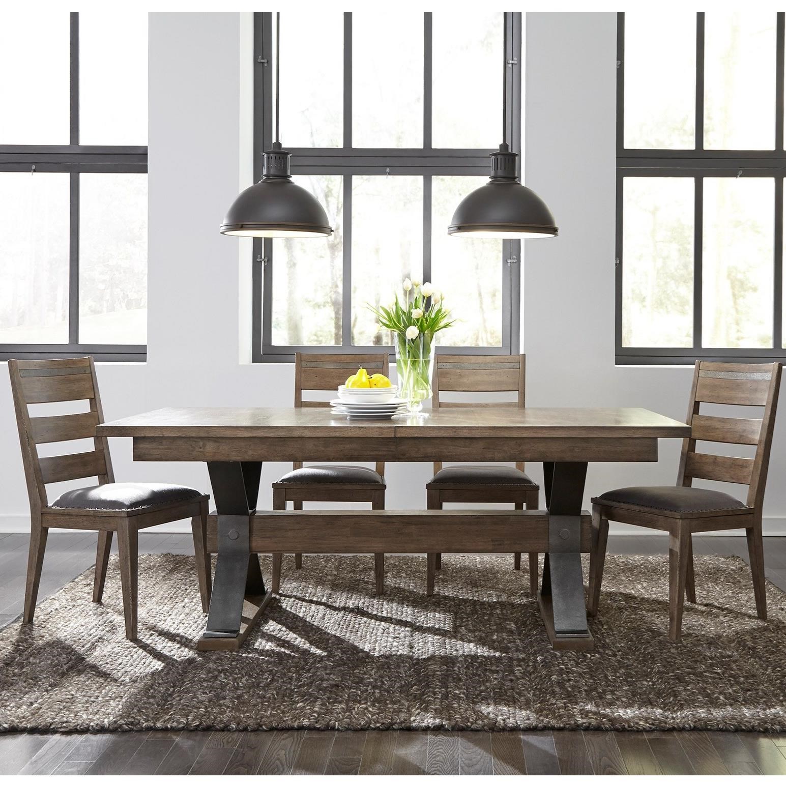 Liberty Furniture Sonoma Road 5 Piece Trestle Table And Chair Set Liberty Furniture Sonoma Road 5 Piece Table And Chair Set Item Number 473