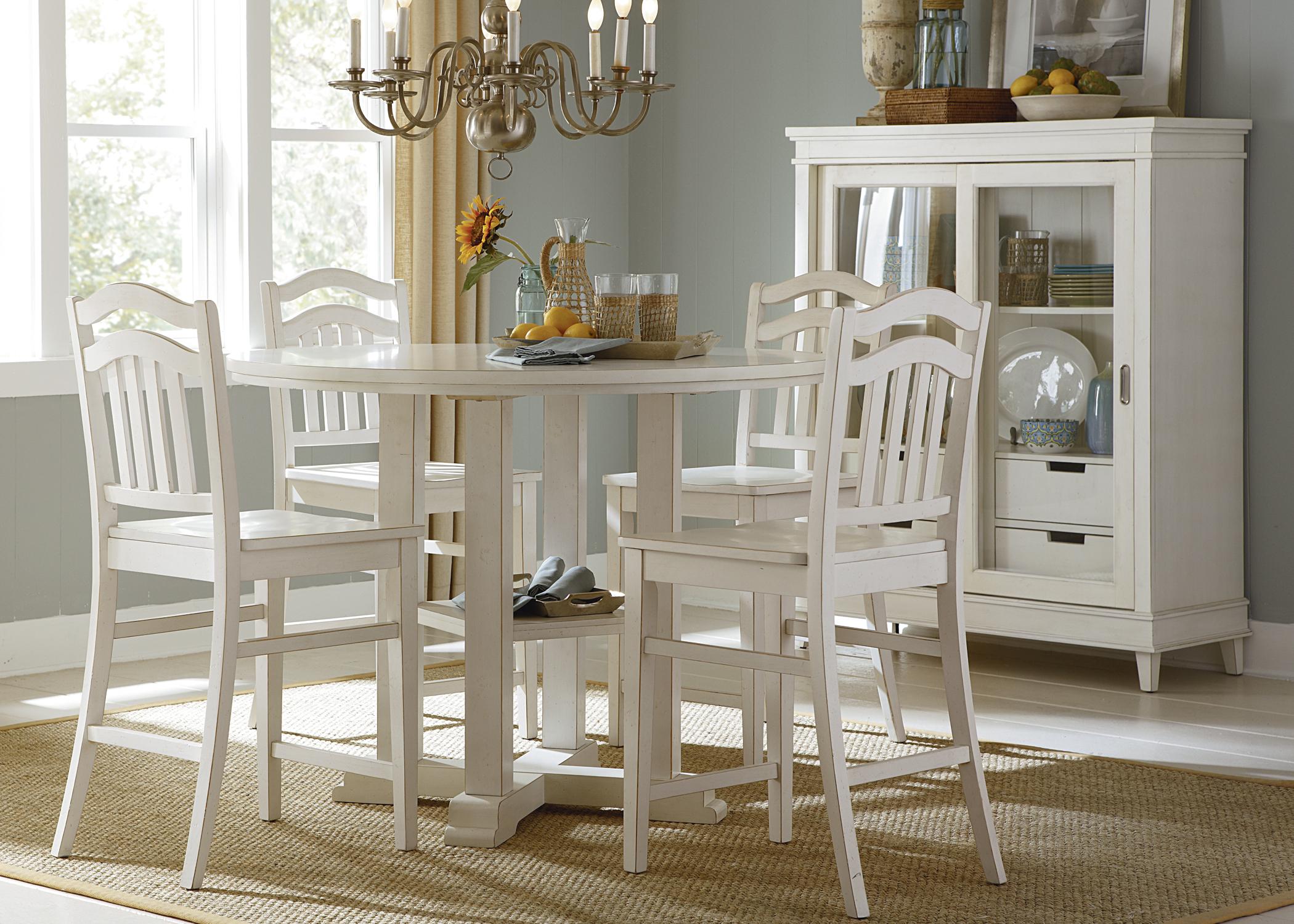 Liberty Furniture Summerhill Five Piece Counter Height Gathering Liberty Furniture Summerhill 5 Piece Counter Height Dining Set Item Number 518