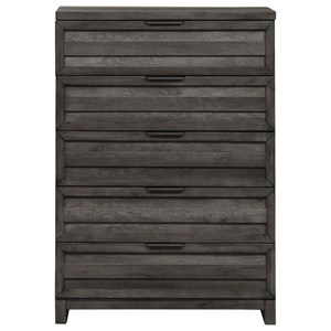 Freedom Furniture Hamilton Iii Transitional 5 Drawer Chest Ruby