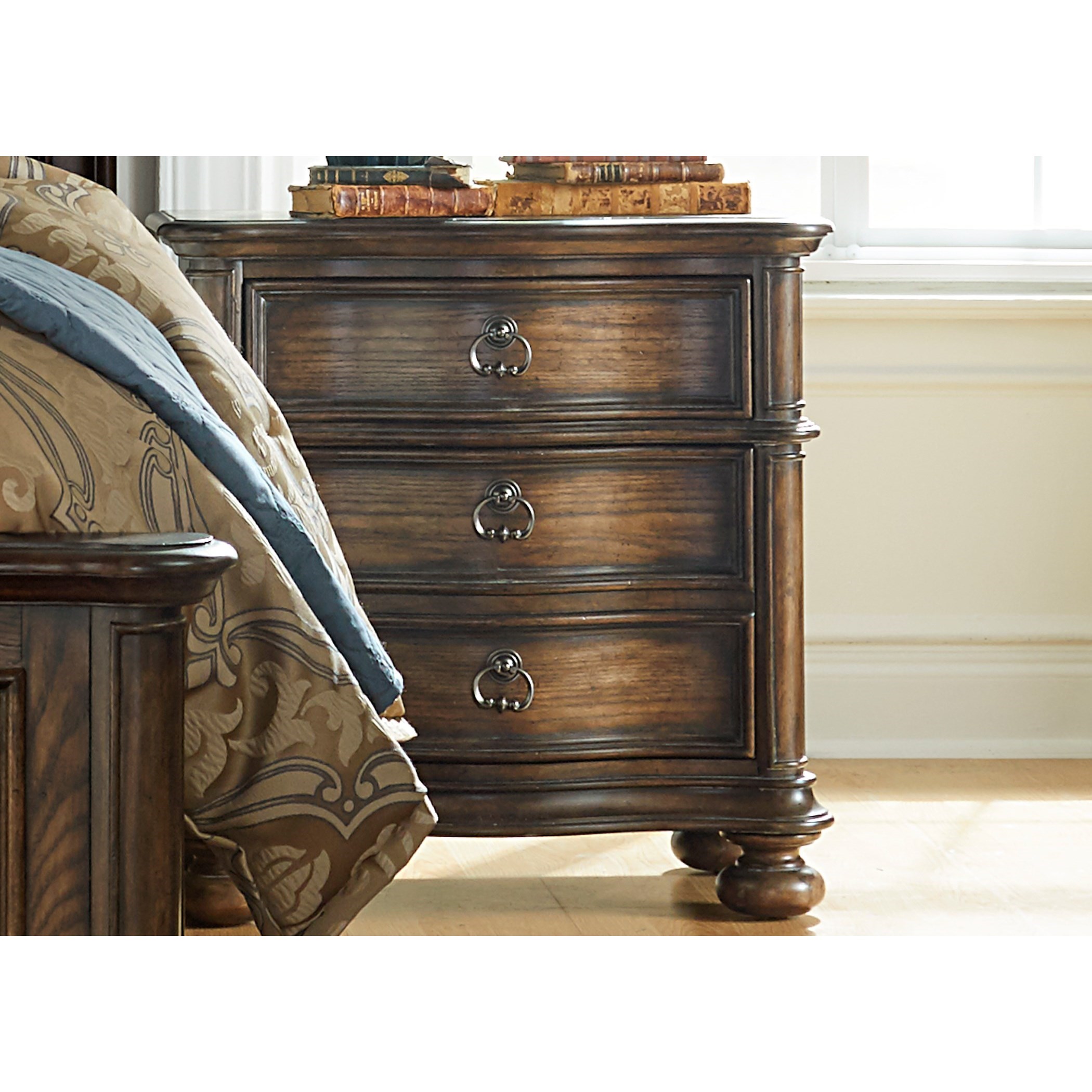 Liberty Furniture Tuscan Valley Nightstand with 2 Dovetail Drawers