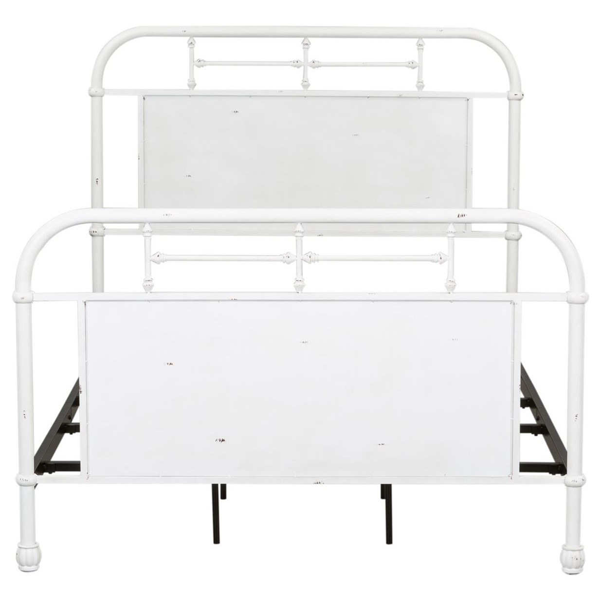 Liberty Furniture Vintage Series 179 Br13h Aw Queen Metal Headboard With Turned Spindles Hudson S Furniture Headboards