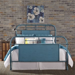 Liberty Furniture Vintage Series Full Metal Bed With Turned Spindles A1 Furniture Mattress Panel Beds
