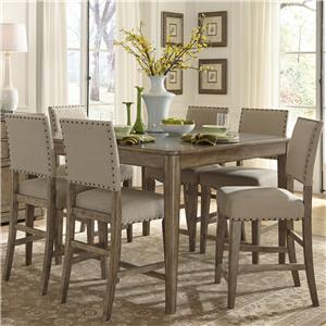 Liberty Furniture Weatherford Gathering Height Table and Chair Set