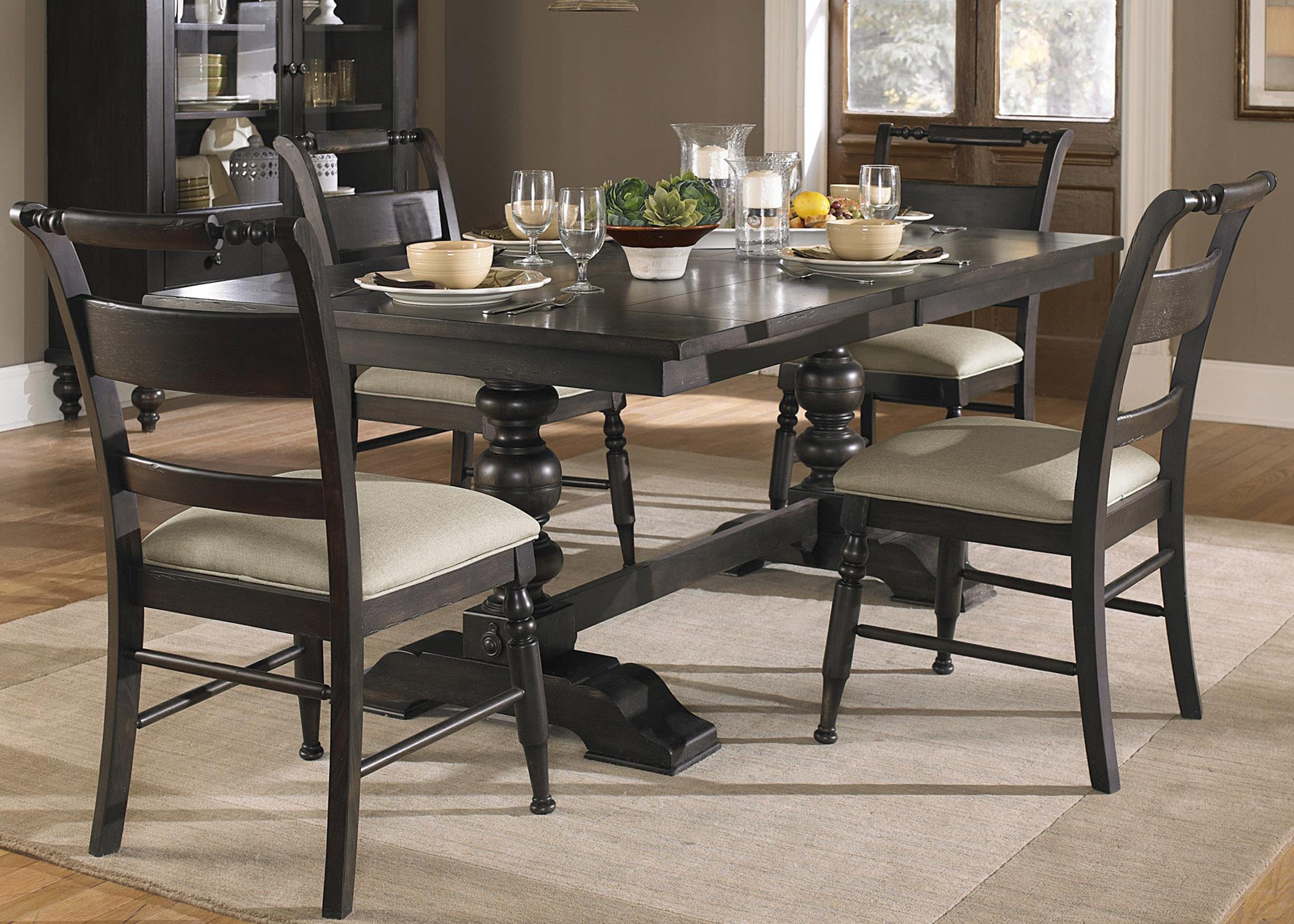 Liberty Furniture Whitney 5 Piece Trestle Table Set Prime Brothers