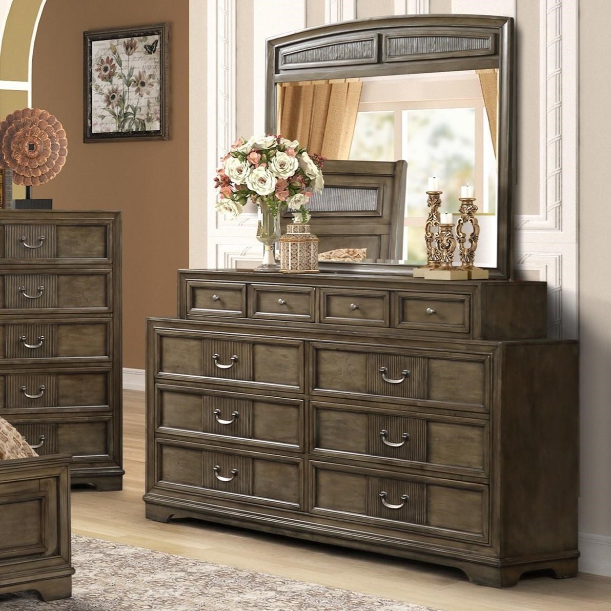 Lifestyle Lorrie Dresser, Mirror and Complete 3 Pc Queen ...