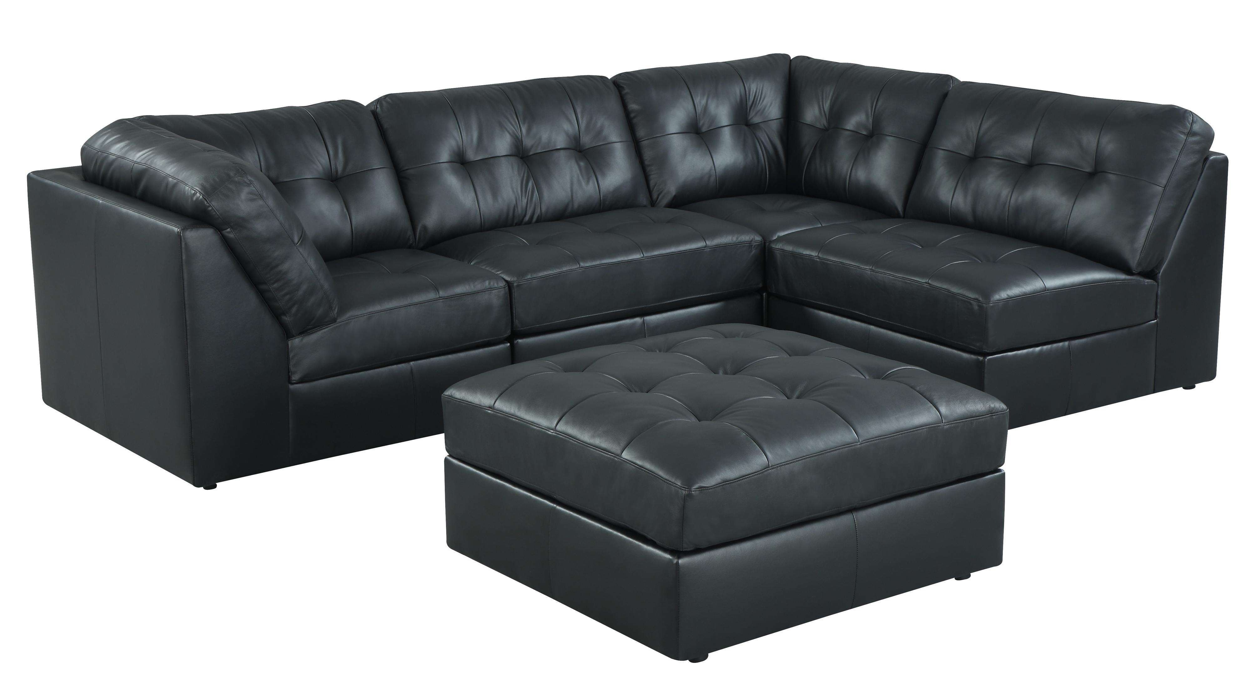 Lifestyle 9377 Sect On Tufted Sectional Sofa