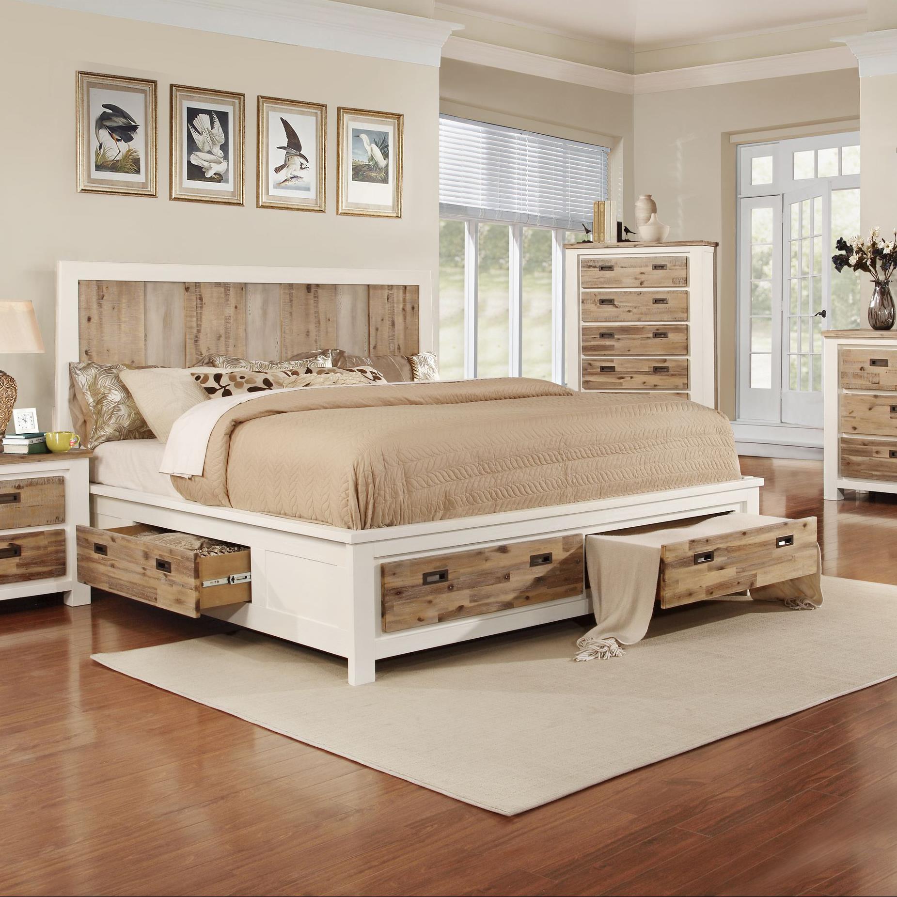 Tommy King Bed With Built In Storage Rotmans Headboard Footboard King Storage Bed