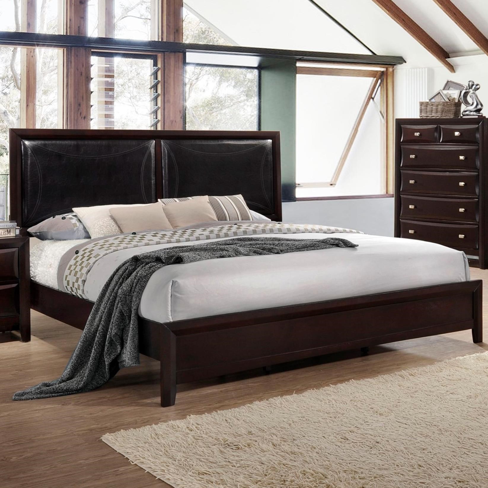 Lifestyle Jessgal Twin Platform Bed with Upholstered ...