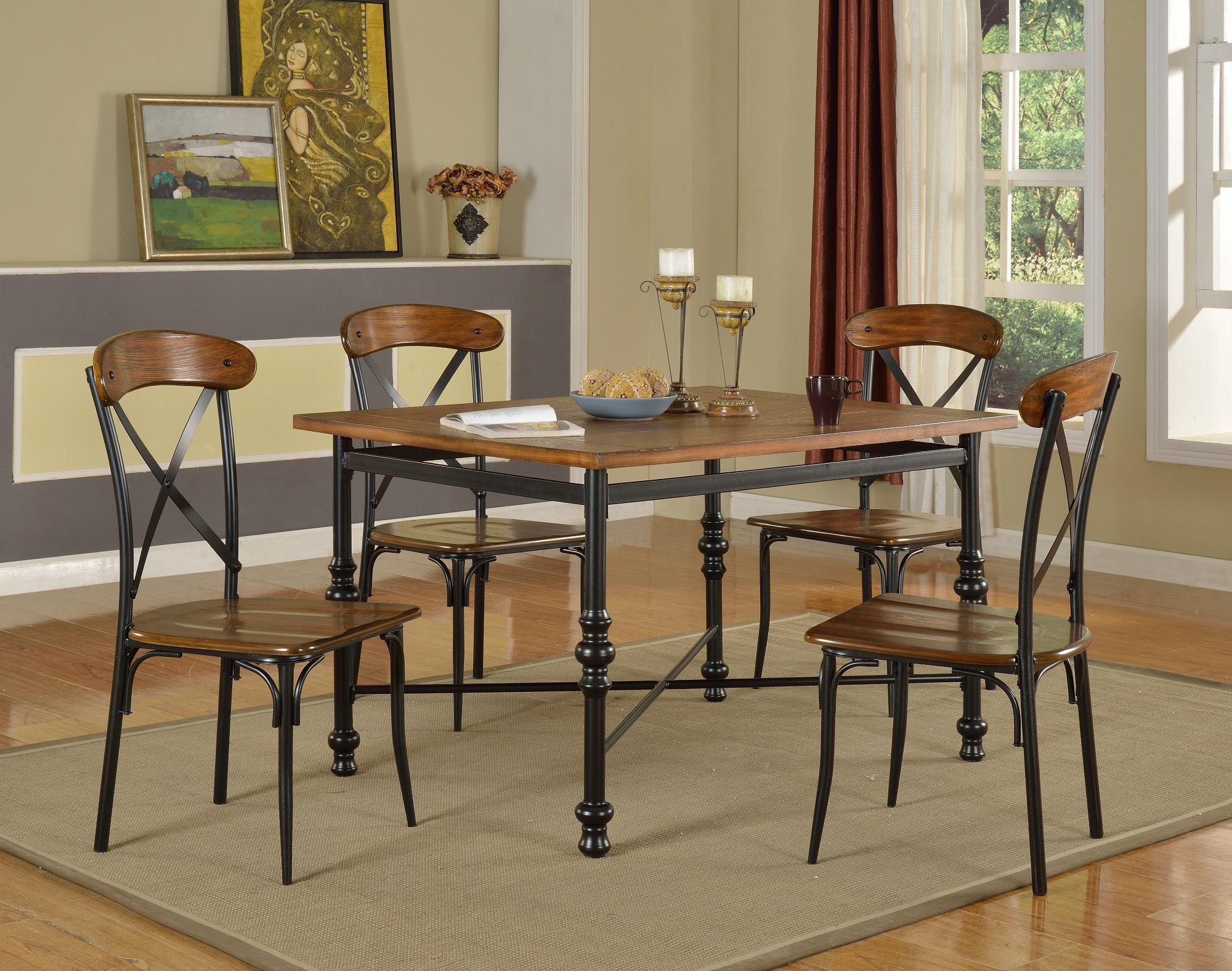 Lifestyle DC222 Pub Table with X Stretcher Royal Furniture Pub Table