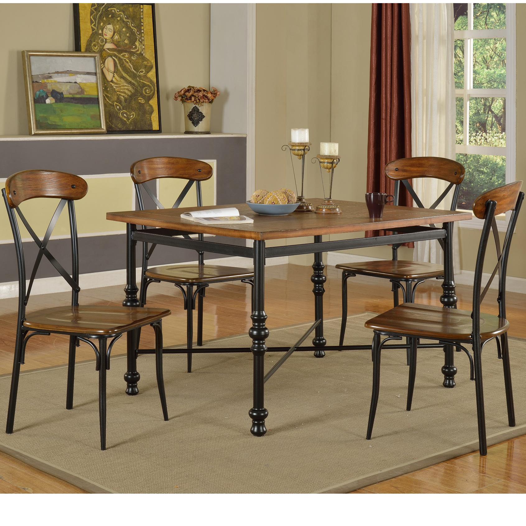 Lifestyle Richard Pub Table with 4 Side Chairs Royal Furniture Pub