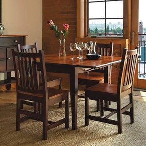 Saber Solid Maple Drop Leaf Table Chair Set Morris Home Dining 5 Piece Sets