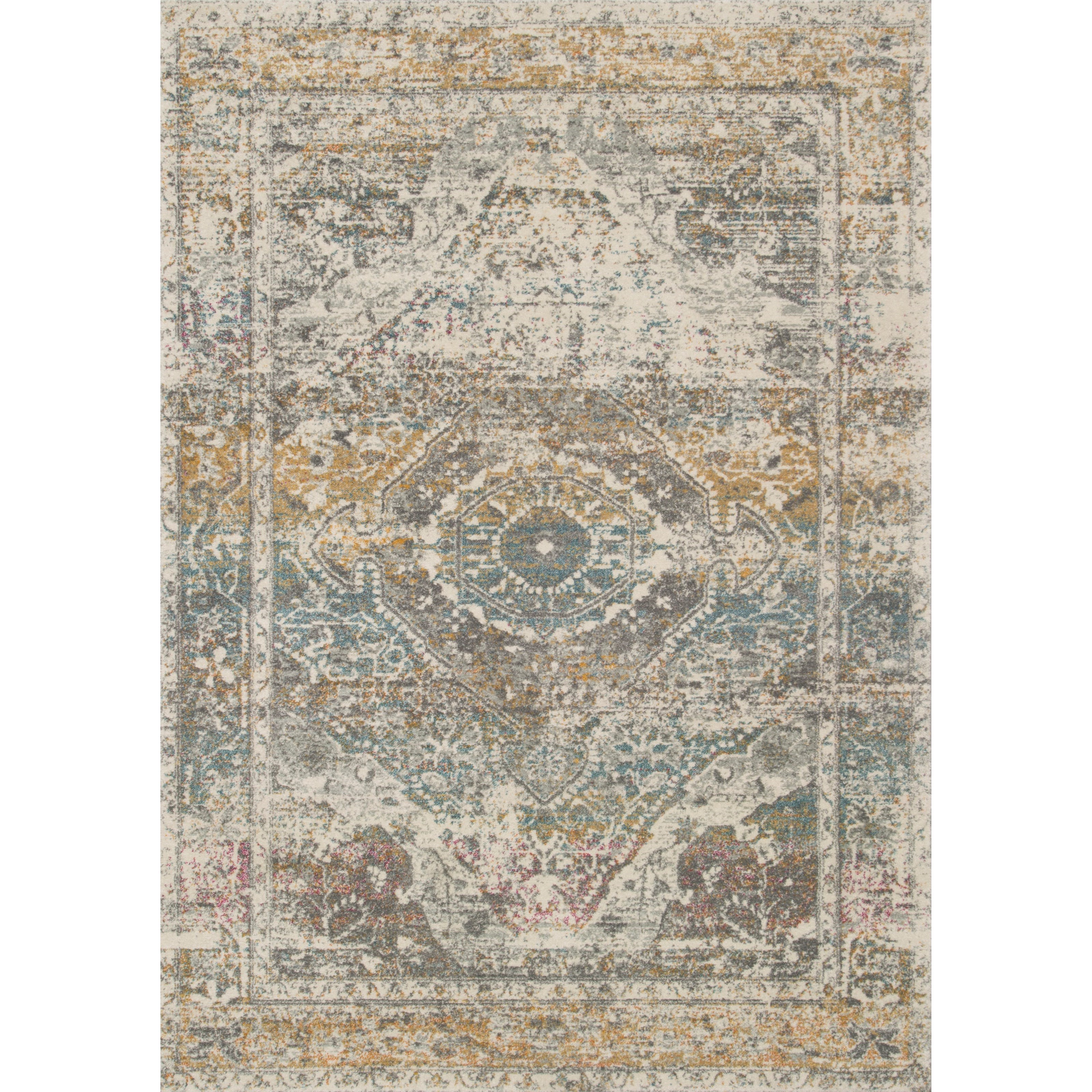 Midnight/Multi 1'-6 x 1'-6 Loloi Zehla Collection Area Rug Midnight/Multi 1'-6 x 1'-6 Loloi Zehla Collection Area Rug