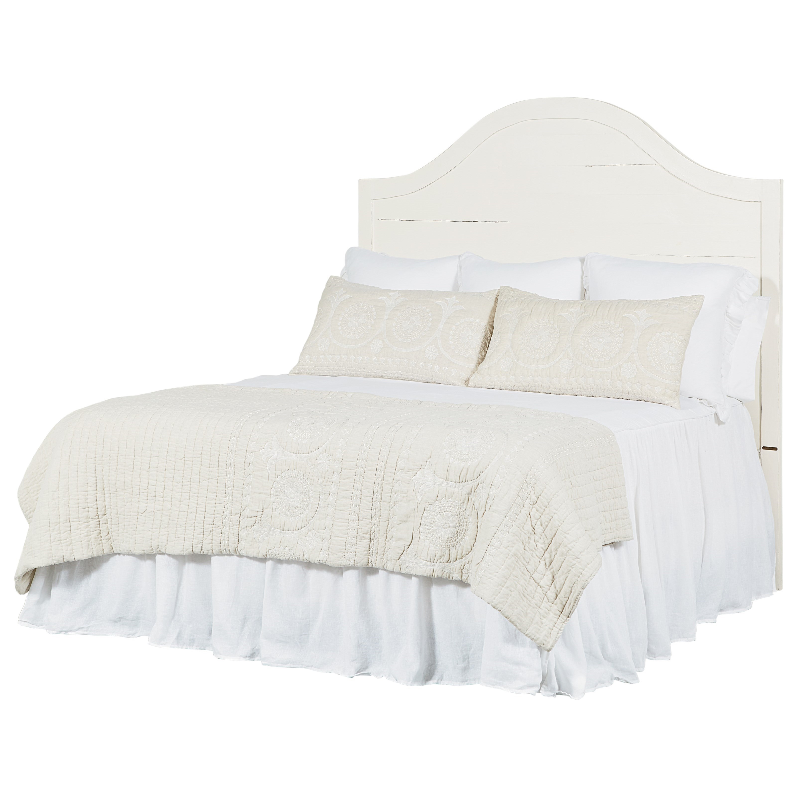 Magnolia Home by Joanna Gaines Farmhouse Queen Craft Headboard with Curved Shiplap Great