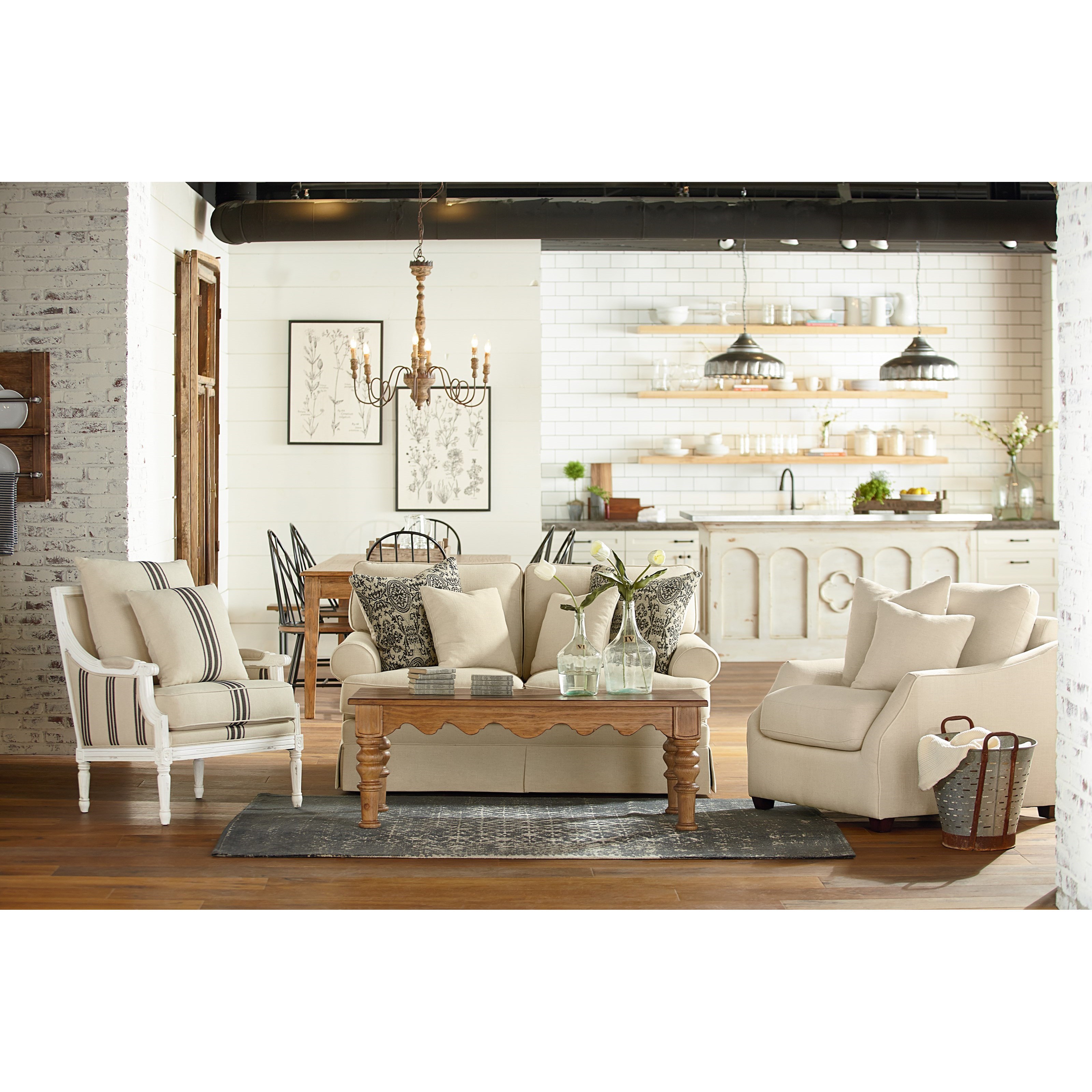 Magnolia Home by Joanna Gaines Heritage Loveseat Jacksonville Furniture Mart Love Seat