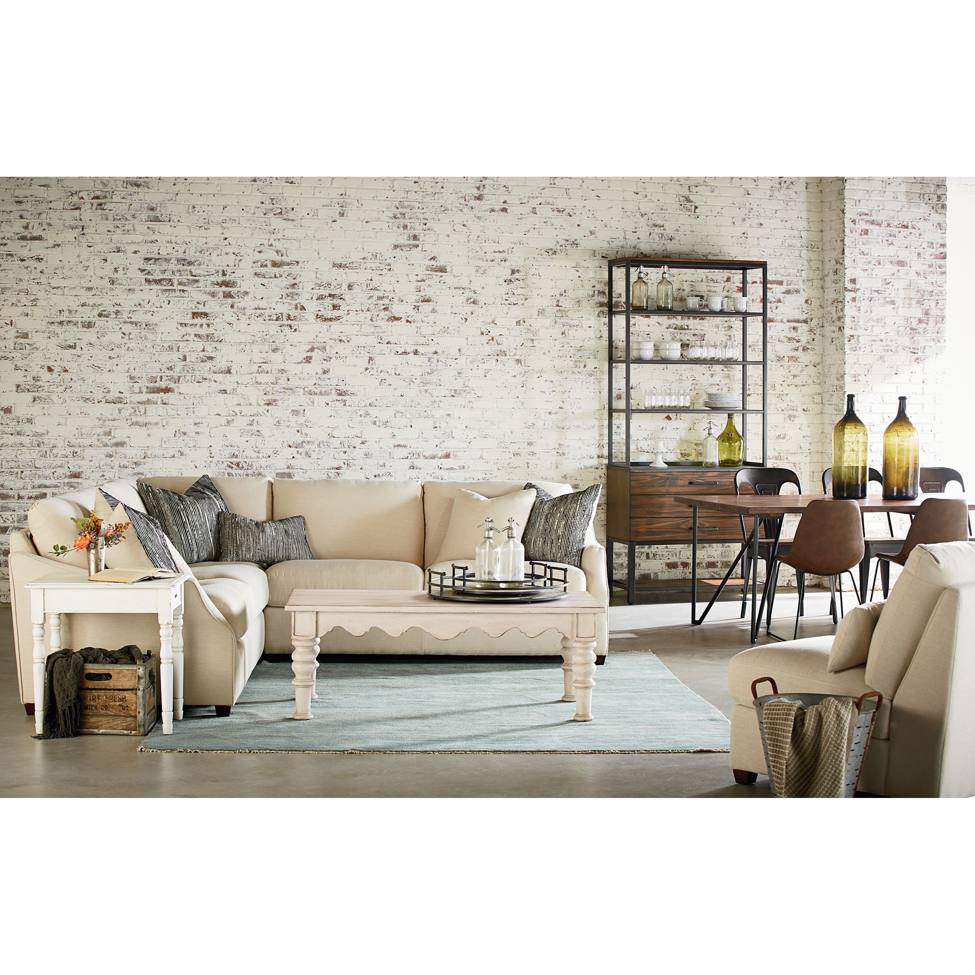 Magnolia Home by Joanna Gaines Homestead Three Piece Sectional Great