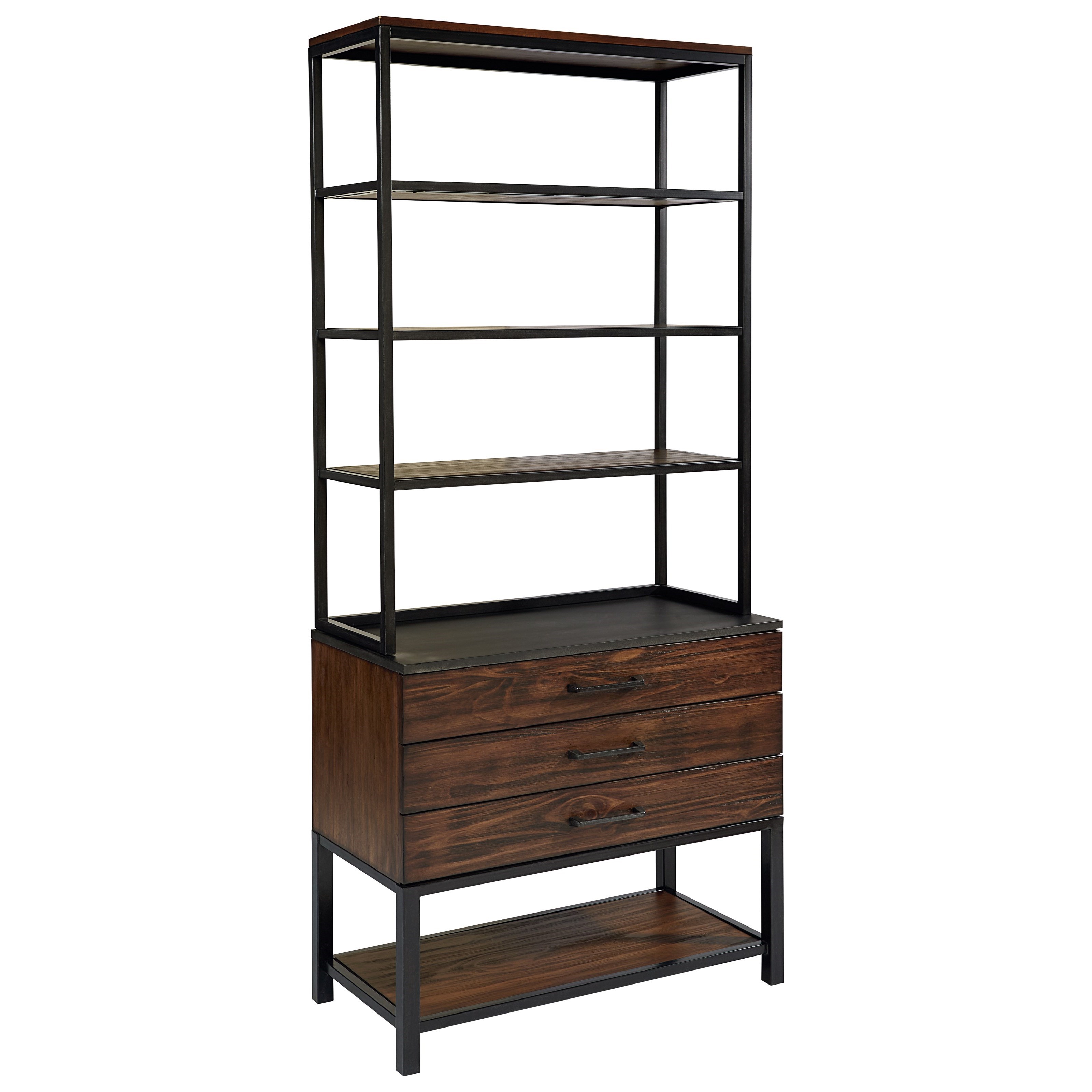 Magnolia Home by Joanna Gaines Industrial Deck and Hutch with Milk