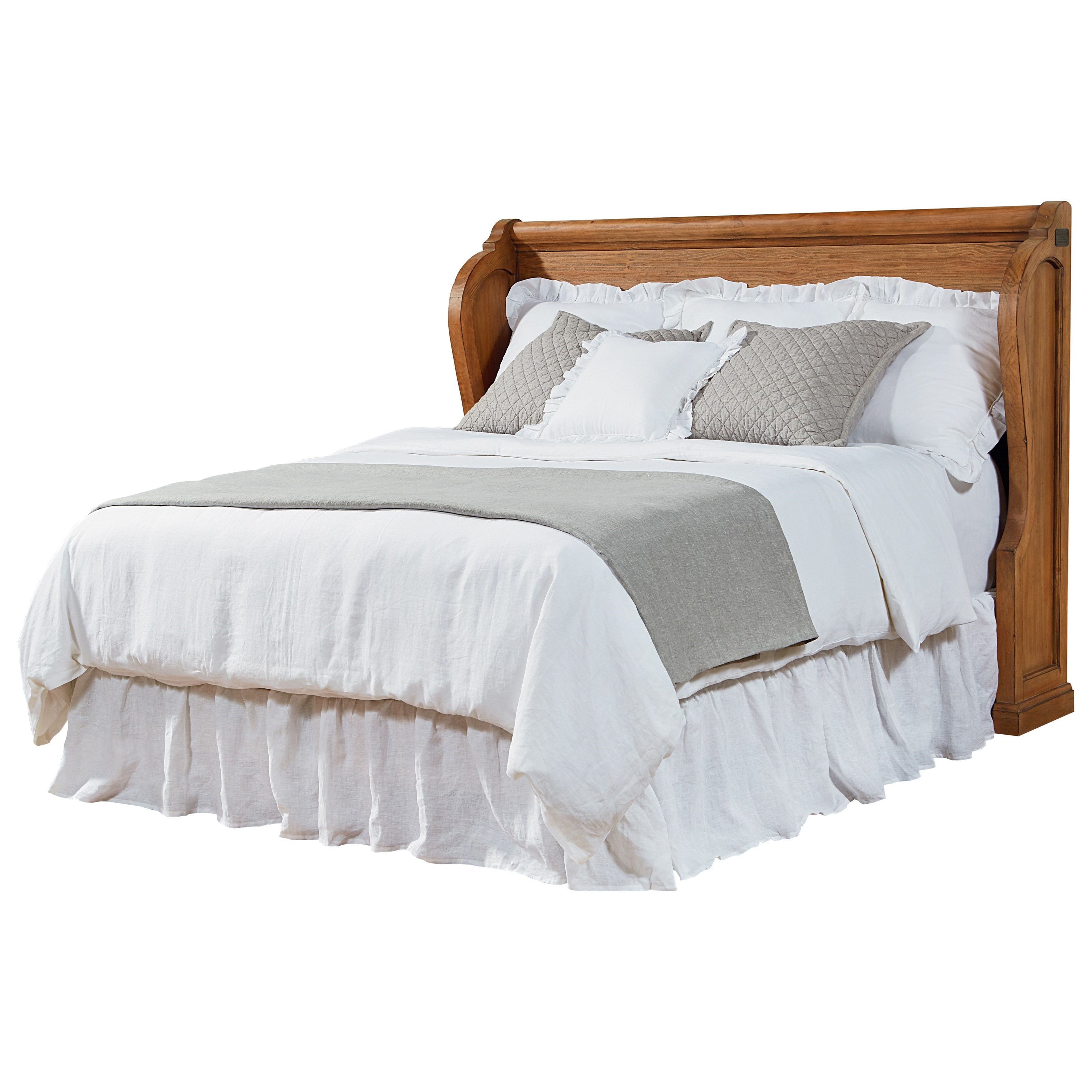 Magnolia Home by Joanna Gaines Farmhouse King Headboard with Pew Shaped