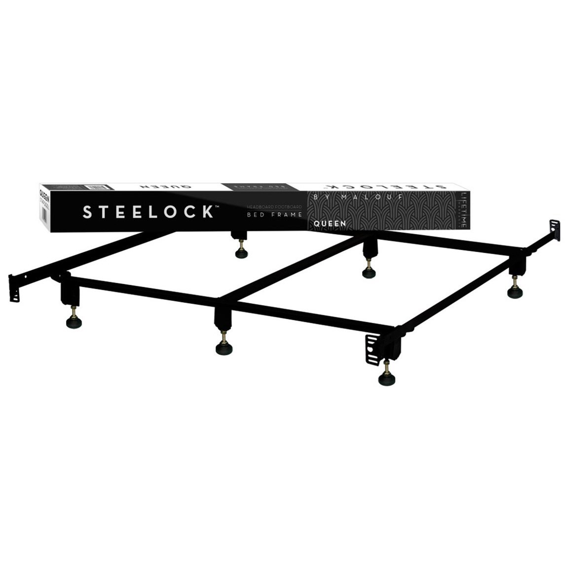Malouf Steelock STHFQQSL Queen Steelock BoltOn Headboard Footboard Bed