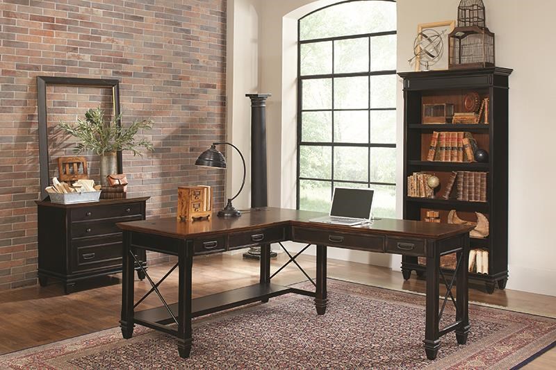 Martin Home Furnishings Hartford L Desk With Right Return Darvin Furniture L Shape Desks