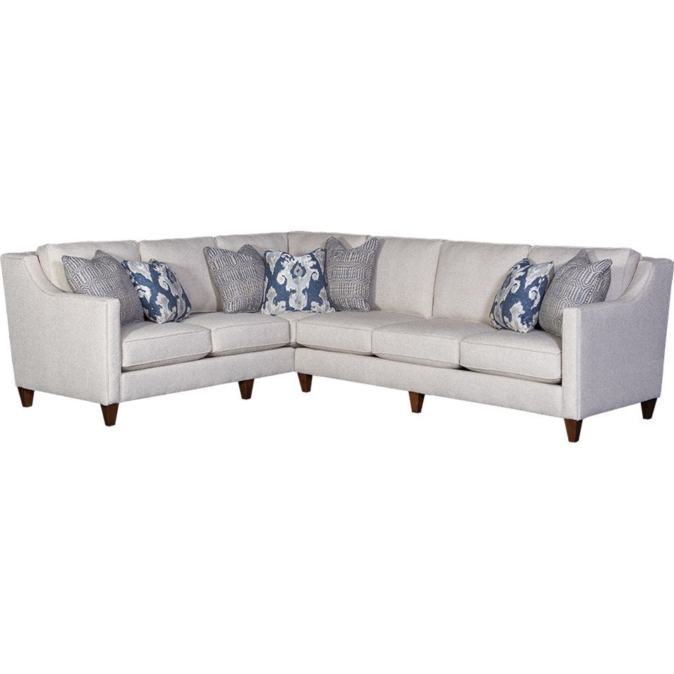 Mayo 6170 Track Arm Sectional With Laf Corner Sofa Pedigo