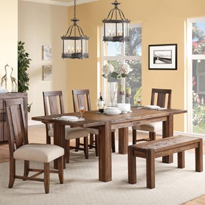 Modus International Camden Fields Dining Table & Chair Set with Bench