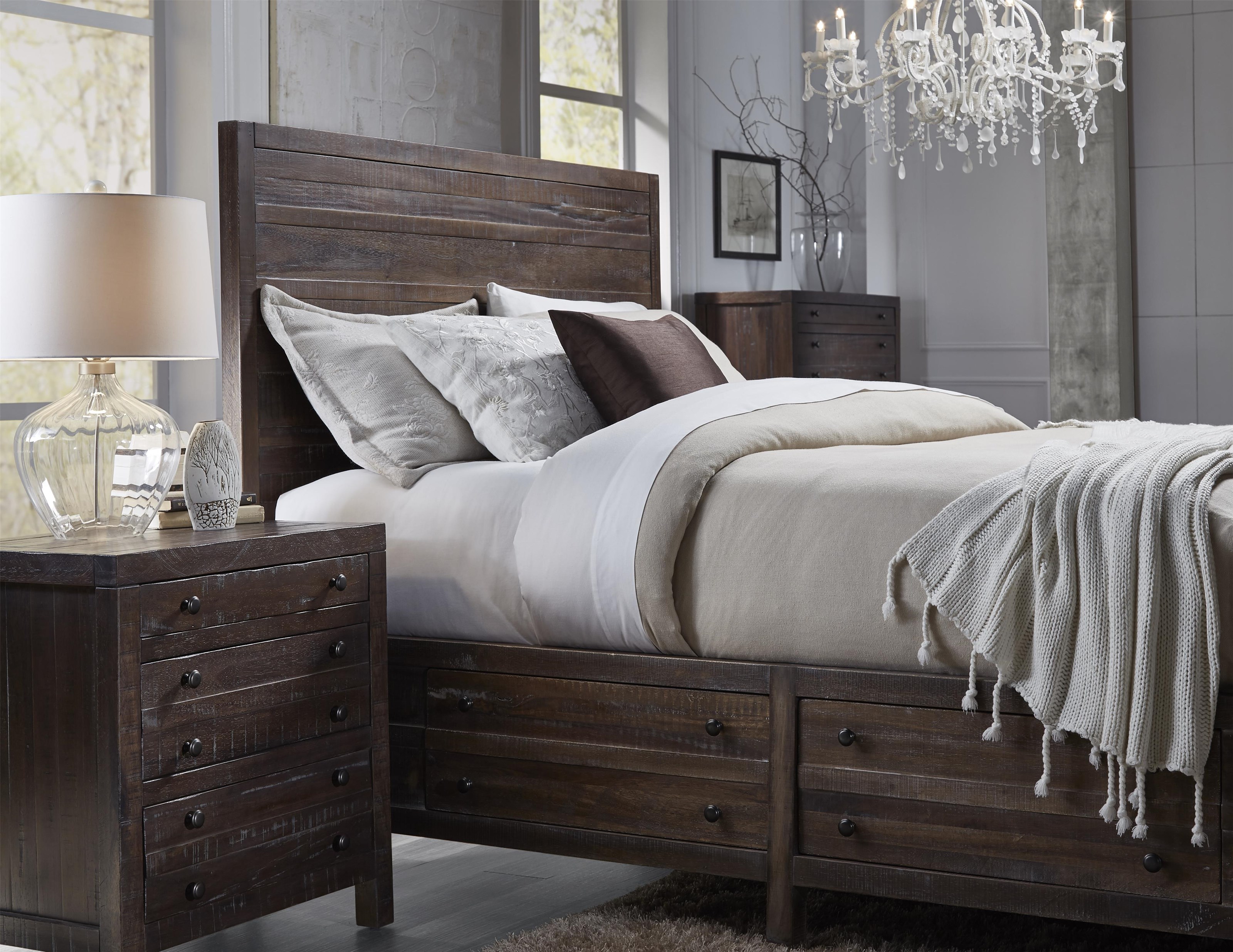 Modus International Townsend 8T06D5 Queen Storage Bed ...