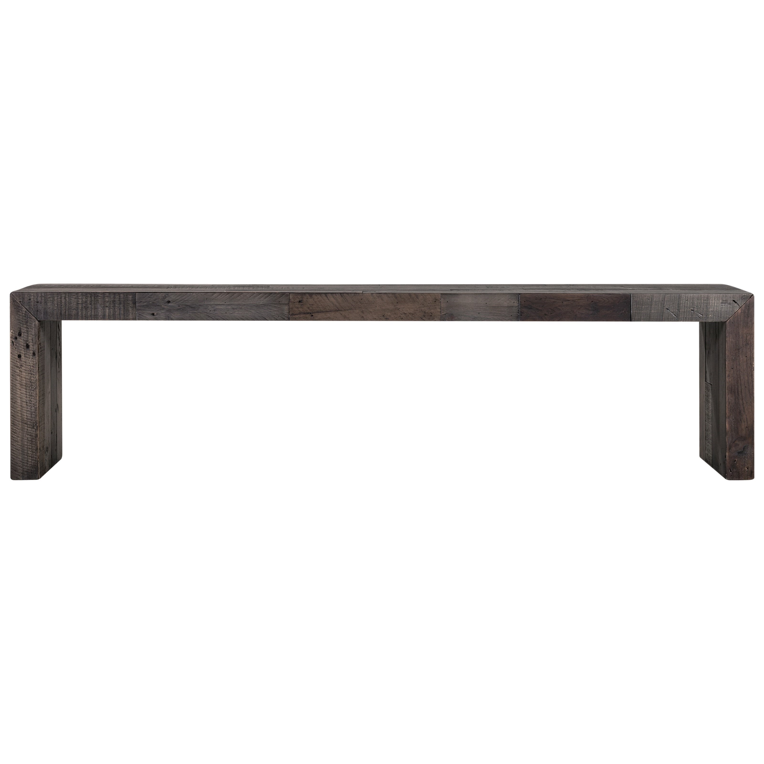 Moe S Home Collection Vintage Modern Rustic Large Bench Stoney