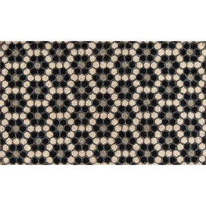 Momeni Novogratz Aloha Black Hex Tile 1'6" x 2'6" Rug