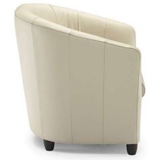 Natuzzi Editions Natuzzi A835003 Contemporary Barrel Chair with Wood