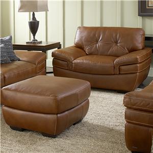 Natuzzi Editions B806 Chair and Ottoman