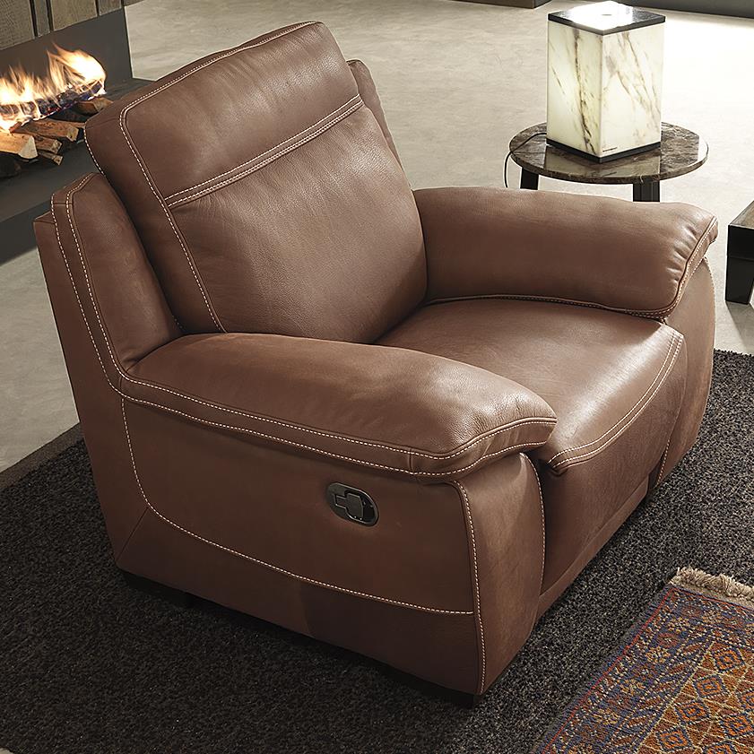 Natuzzi Editions B875 Casual Power Three Way Recliner Becker