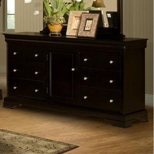 New Clic Belle Rose Six Drawer Dresser With Center Door And New Clic Belle Rose Six Drawer Dresser Item Number 00 013 050