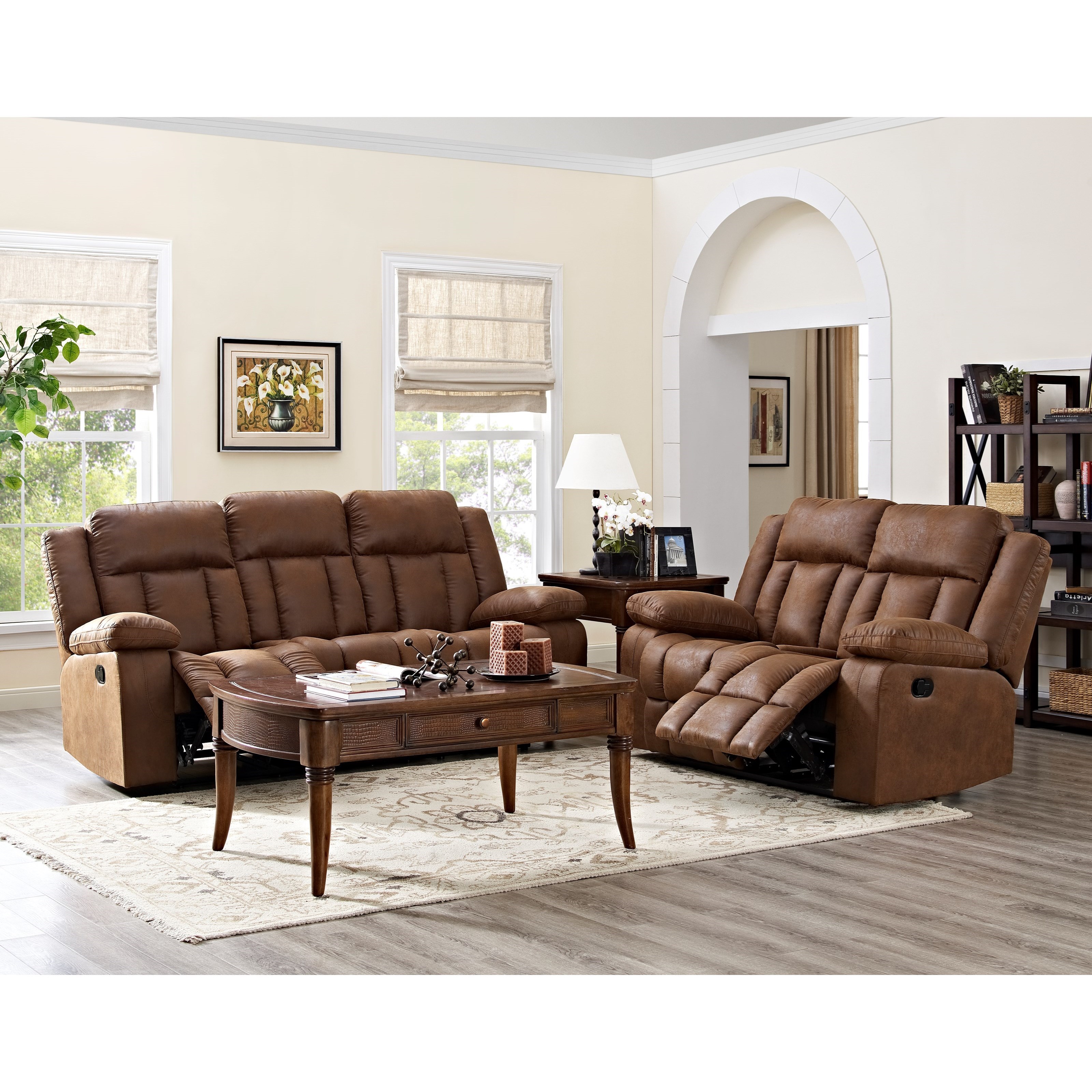 Rutherford 2pc Reclining Sofa Loveseat Set Rotmans Recline Sofa Loveseat Set