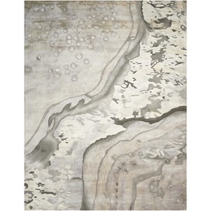Nourison Prismatic 5'6" X 7'5" Silver Cloud Rug