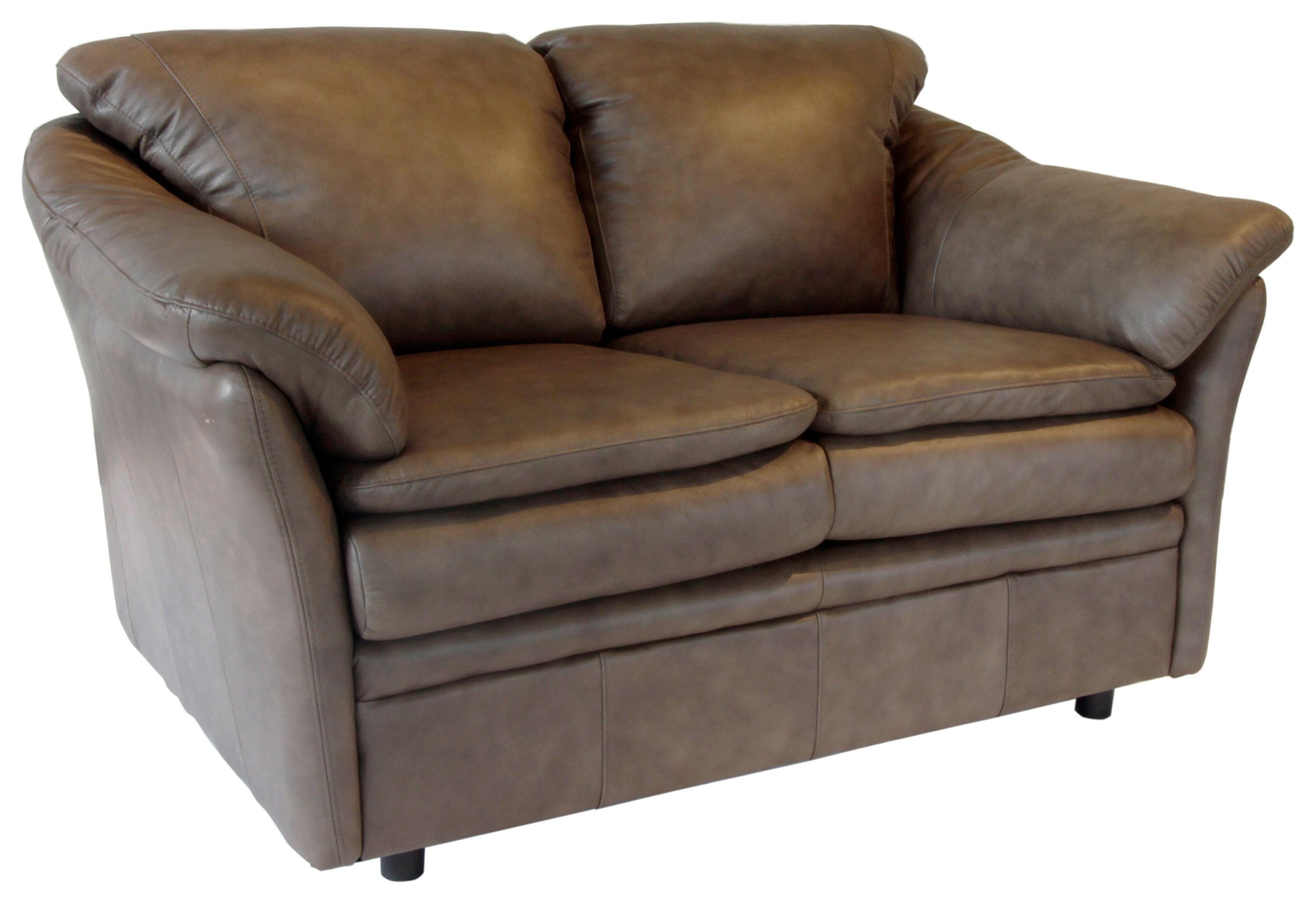 Omnia Leather Uptown Loveseat | HomeWorld Furniture | Loveseats
