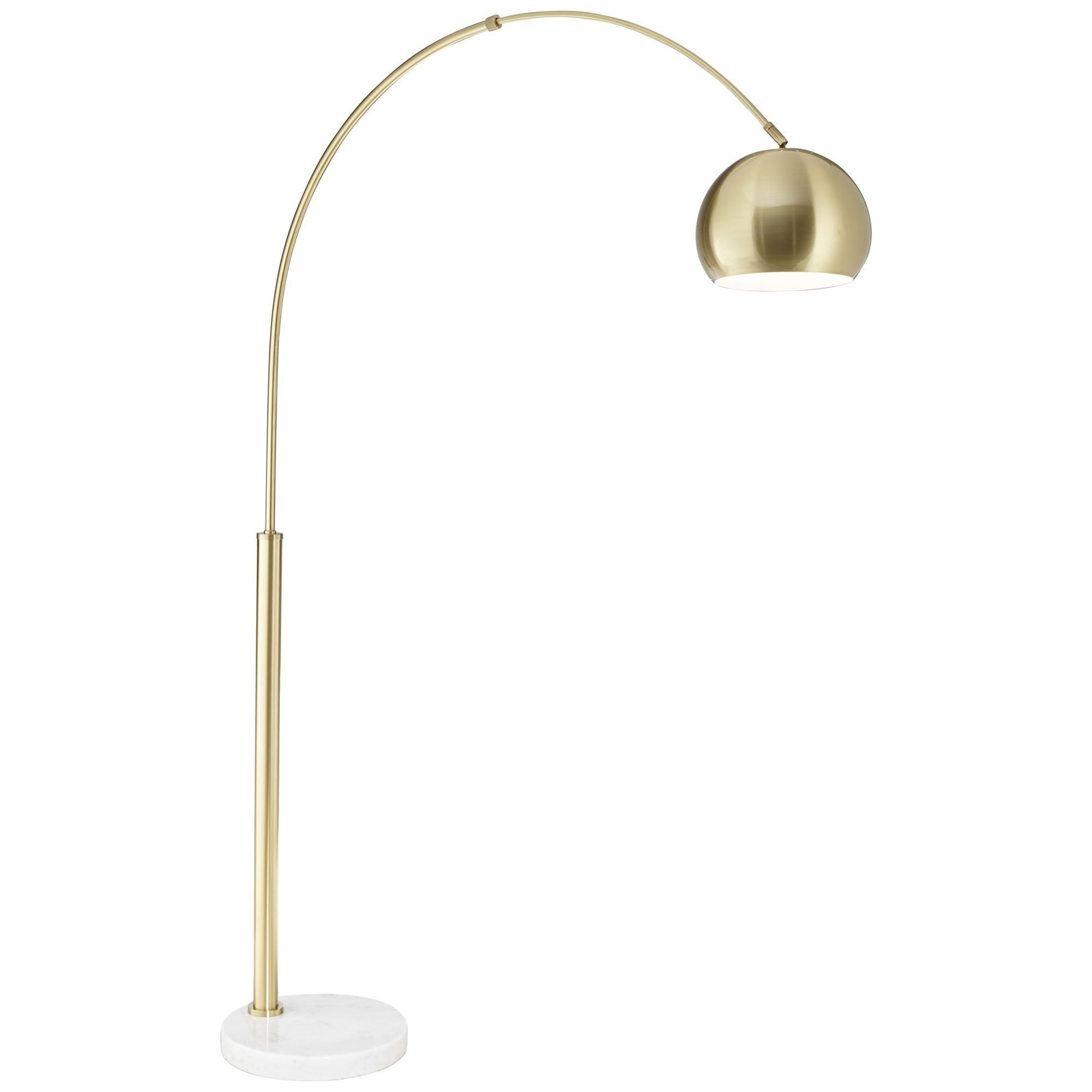 Floor Lamps Basque Floor Arc Lamp-Gold | Bennett's ...