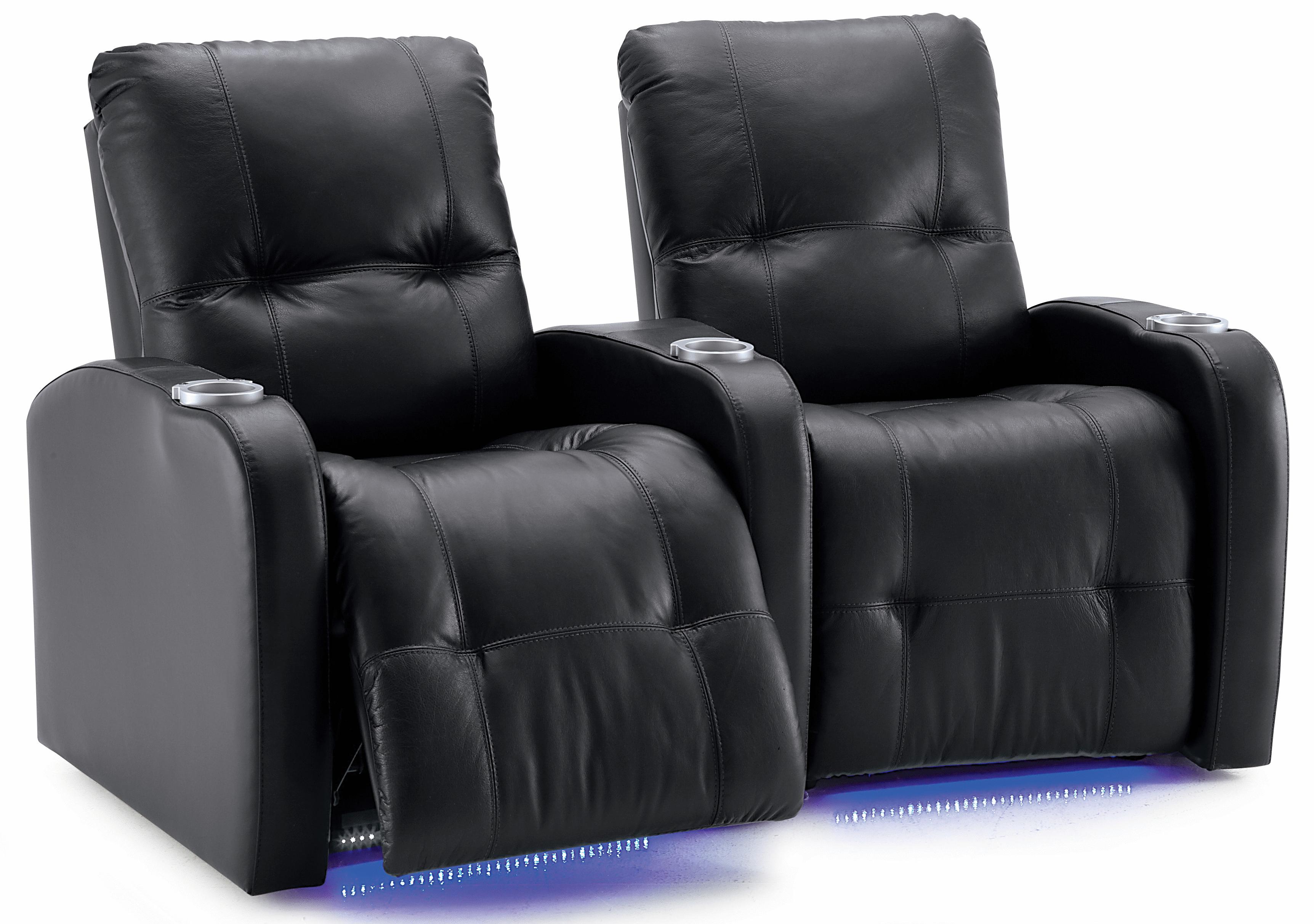 palliser auxiliary transitional 2 person power theater seating with