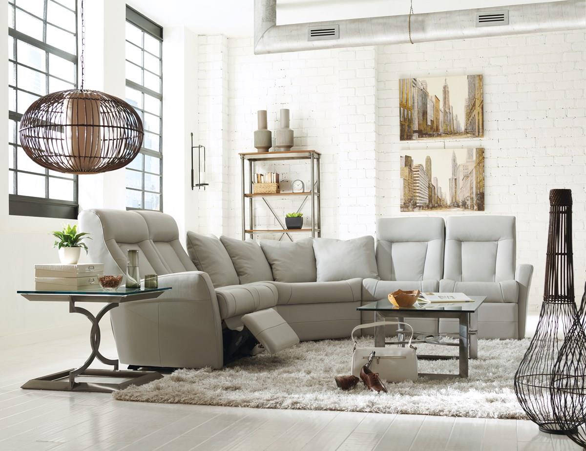 Palliser Banff II Contemporary Reclining Sectional Sofa Mueller