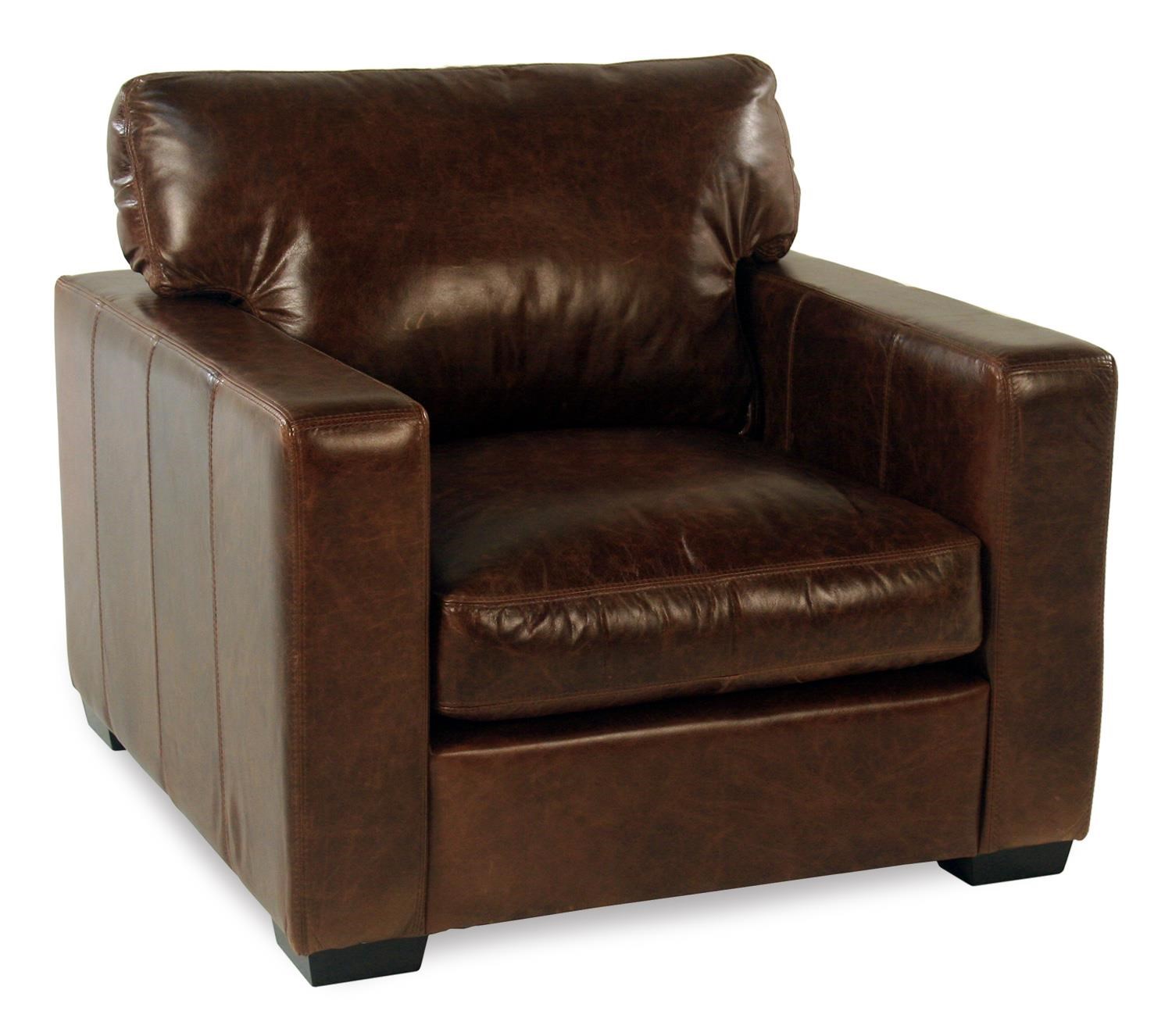 fireside leather chair w track arms rotmans upholstered chairs