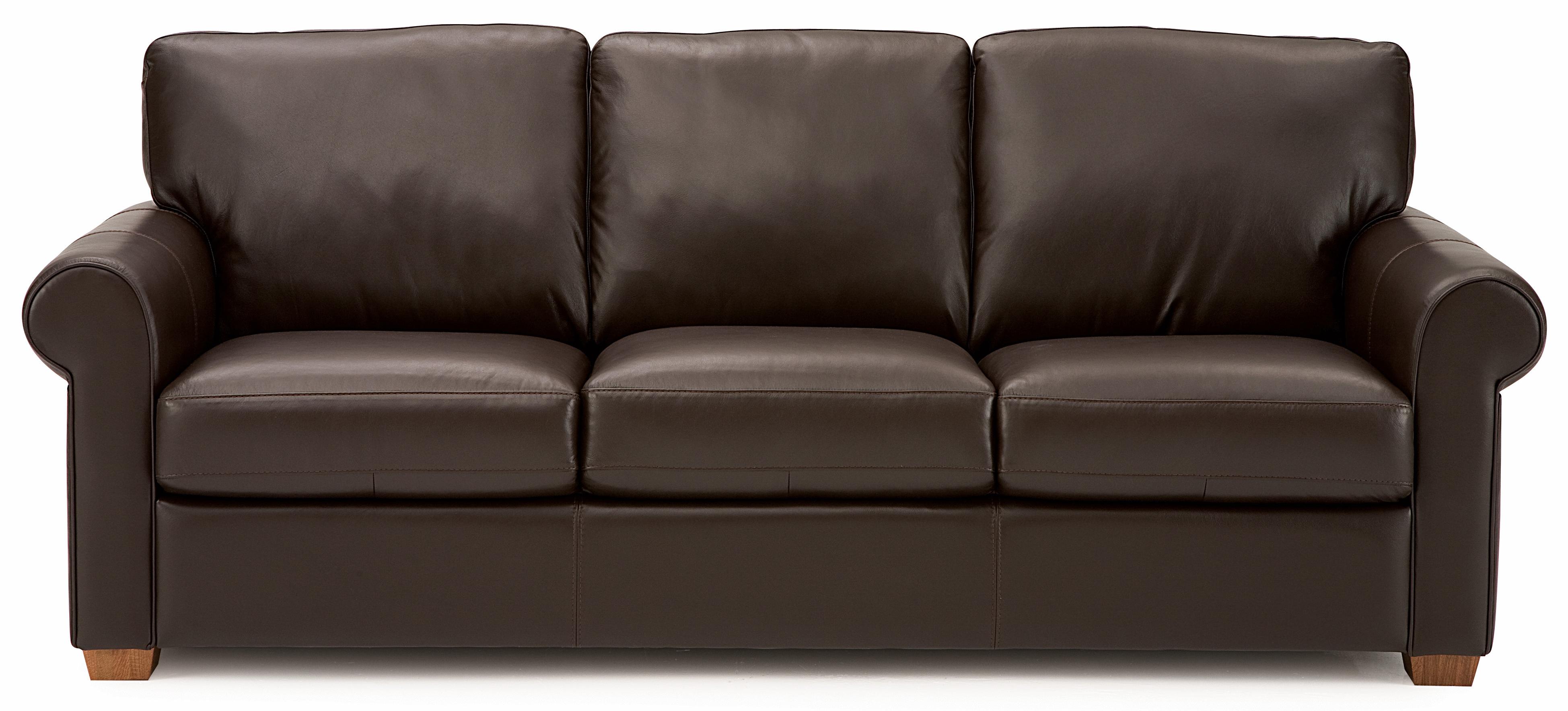 Palliser Magnum Transitional Sofa with Sock Arms and Wood Feet